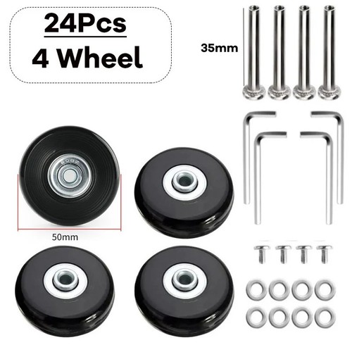 50x18mm luggage wheels set - luggage,