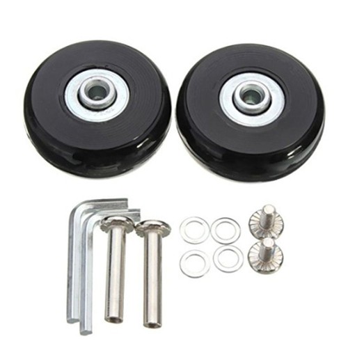 4pcs black suitcase wheels - 2/4pcs,