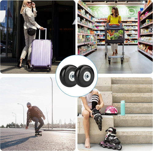 50x18mm luggage wheels set - wheels,