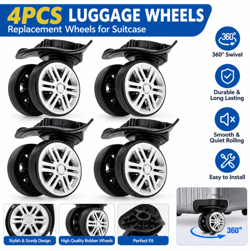4pcs luggage wheel - luggage, suitcase