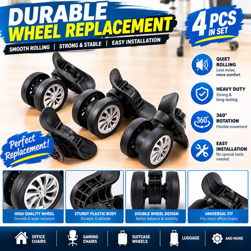 4pcs tripp suitcase - suitcase, wheels