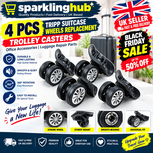 4pcs tripp suitcase wheels - suitcase,