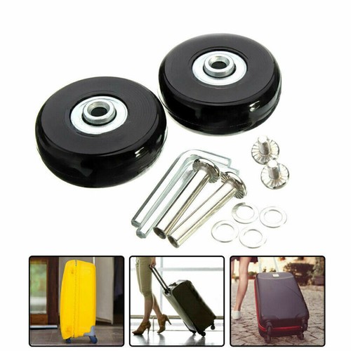 4pcs black suitcase wheels - 2/4pcs,