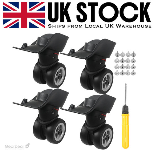 Replacement luggage wheels - 4x,