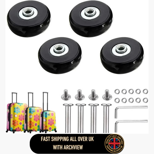 50x18mm luggage wheels - 50x18mm, set