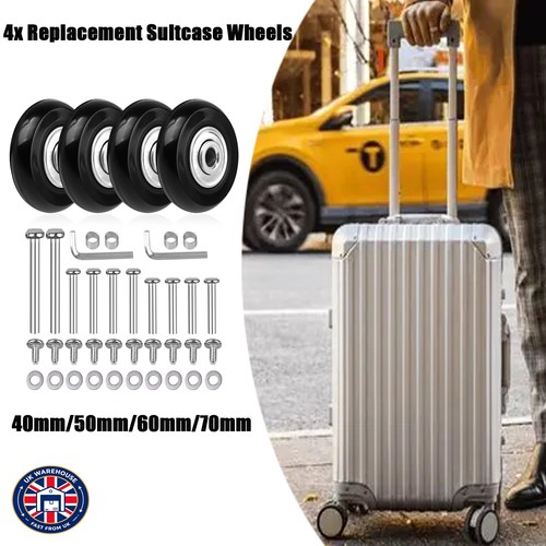 Replacement suitcase wheels - 4x,