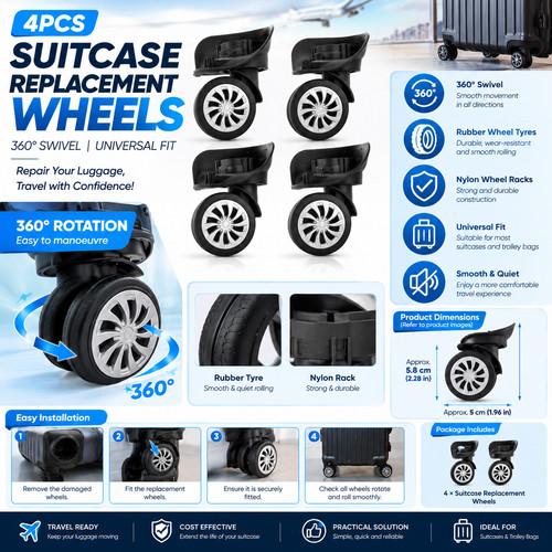 Pcs universal suitcase - 4,