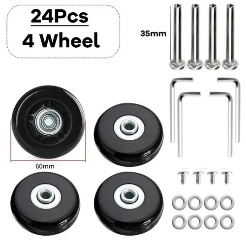 50x18mm luggage wheels set - luggage,