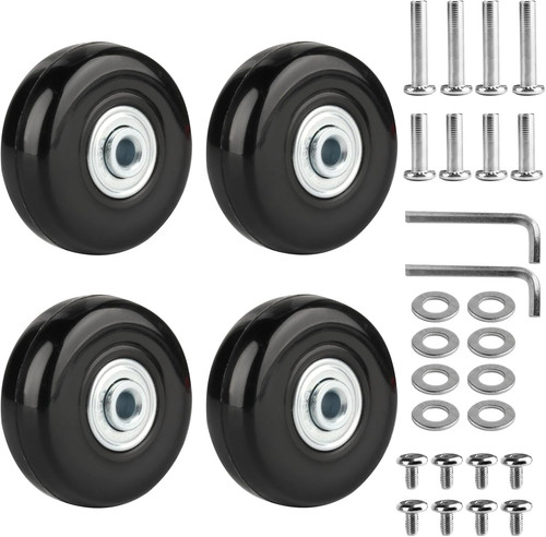 50x18mm luggage wheels - 50x18mm, set